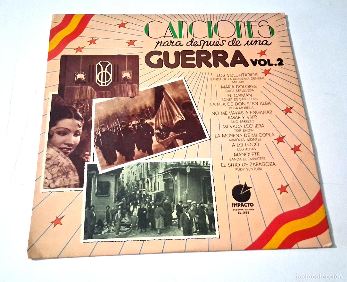 Discos de vinilo: LP &rdquo;CANCIONES PARA DESPUES DE UNA GUERRA VOL 2&rdquo; LP VINYL 12&rdquo; MBE/VG MBE/VG