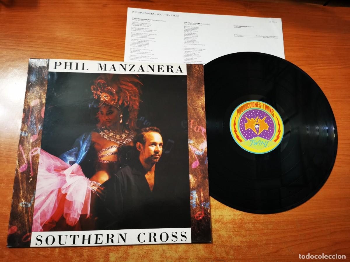 Discos de vinilo: PHIL MANZANERA Southern cross LP VINILO A&Ntilde;O 1990 ESPA&Ntilde;A ENCARTE ROXY MUSIC TIM FIN CONTIENE 10 TEMAS