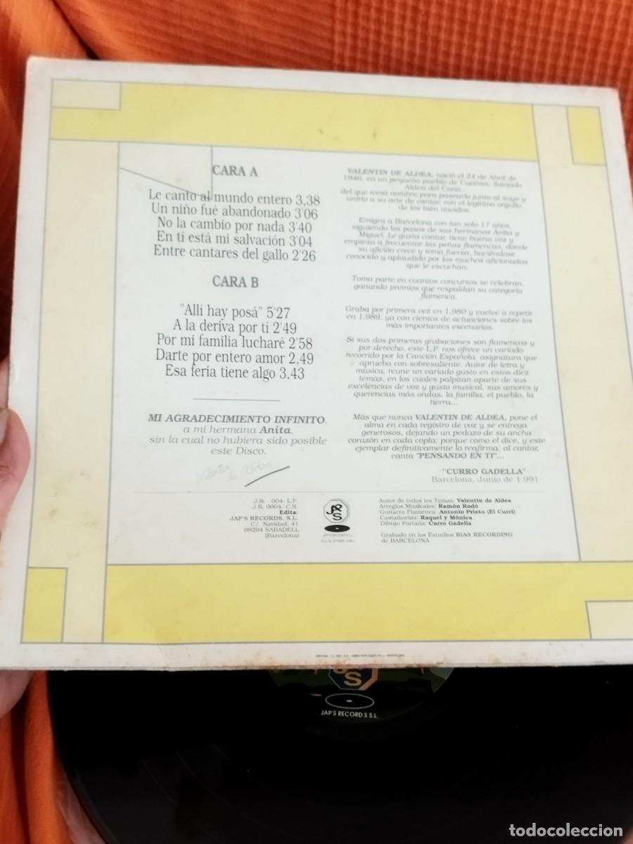 Discos de vinilo: Valentin De Aldea &ndash; Pensando En Ti. Vinilo lp. - Foto 3