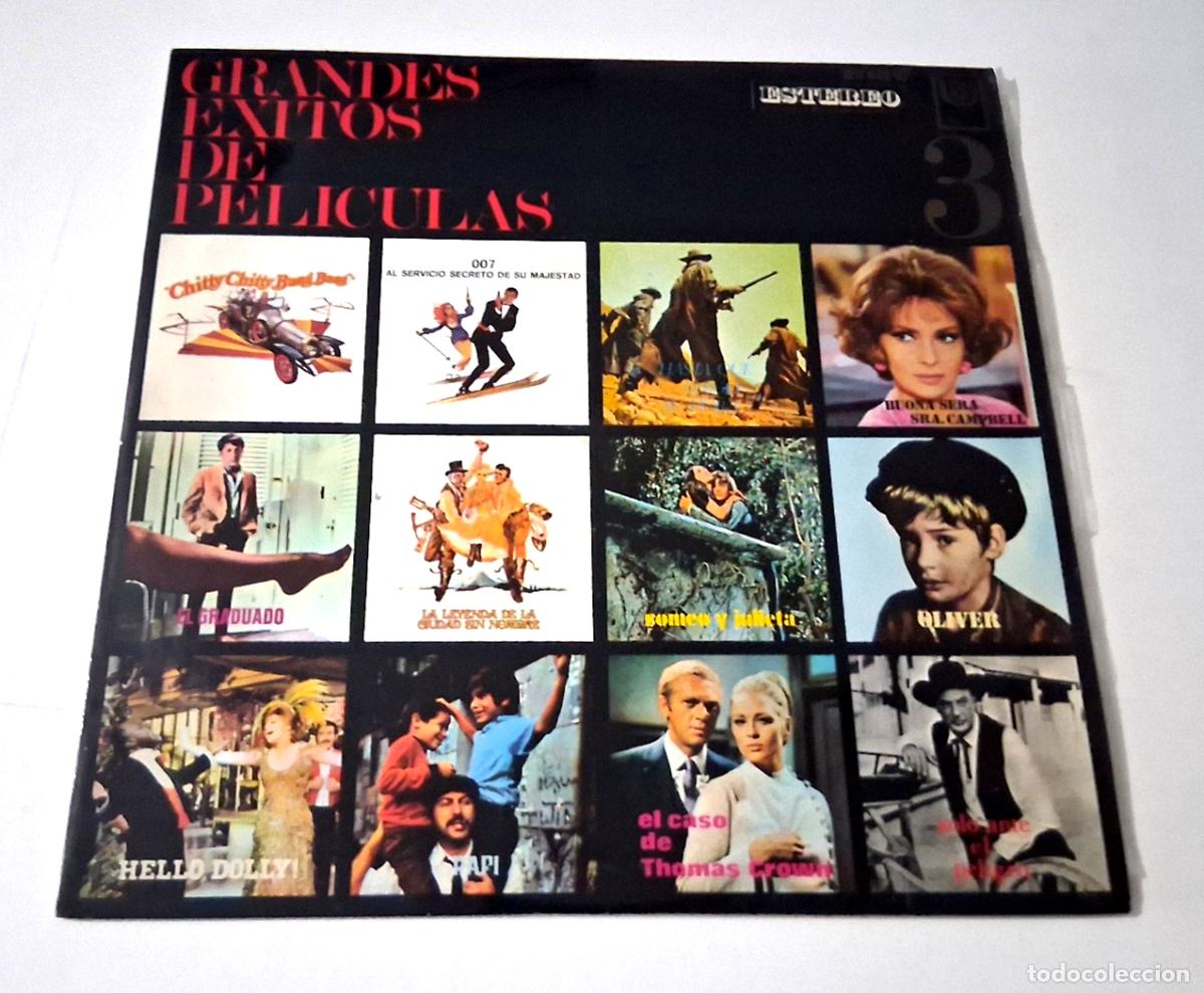 Discos de vinilo: LP &rdquo;GRANDES EXITOS DE PELICULAS 3&rdquo; LP VINYL 12&rdquo; MBE/VG BE/G