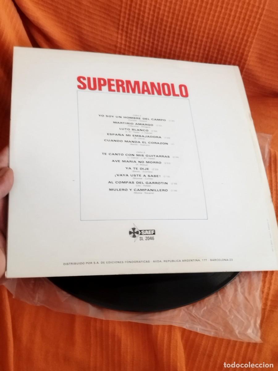 Discos de vinilo: Manolo Escobar &ndash; Supermanolo. Vinilo lp. - Foto 3