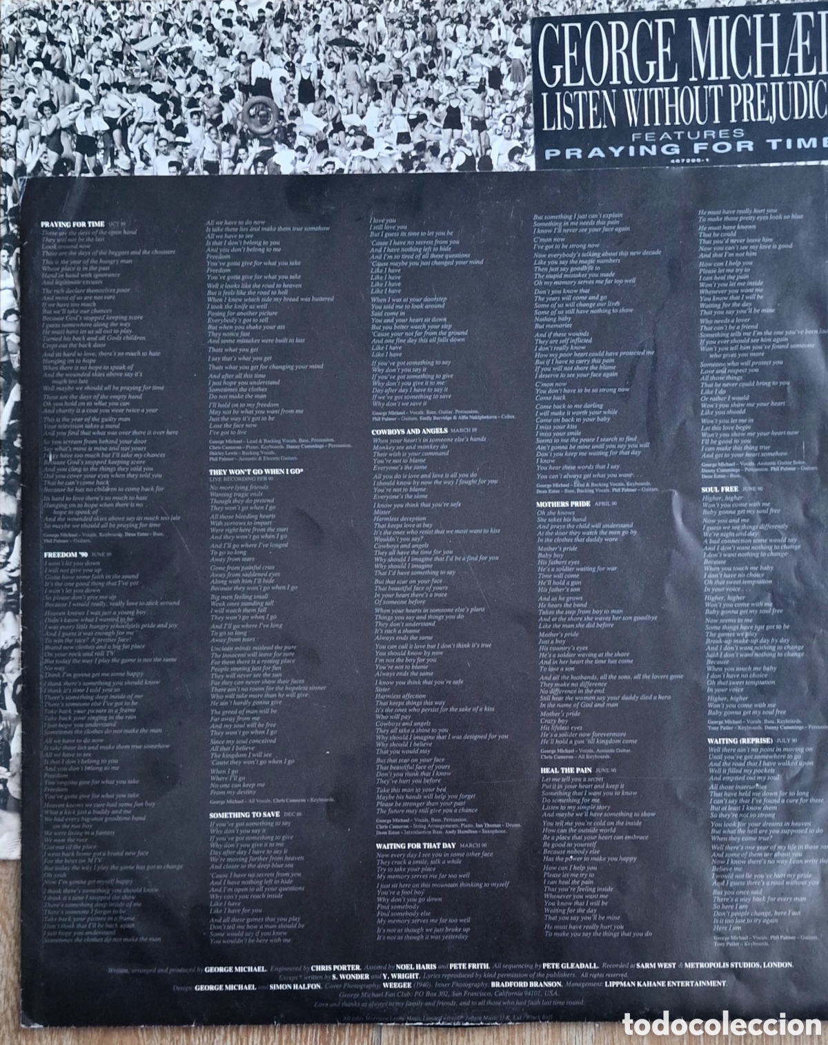 Discos de vinilo: Lp. GEORGE Michael. Listen without prejudice 1990 - Foto 4