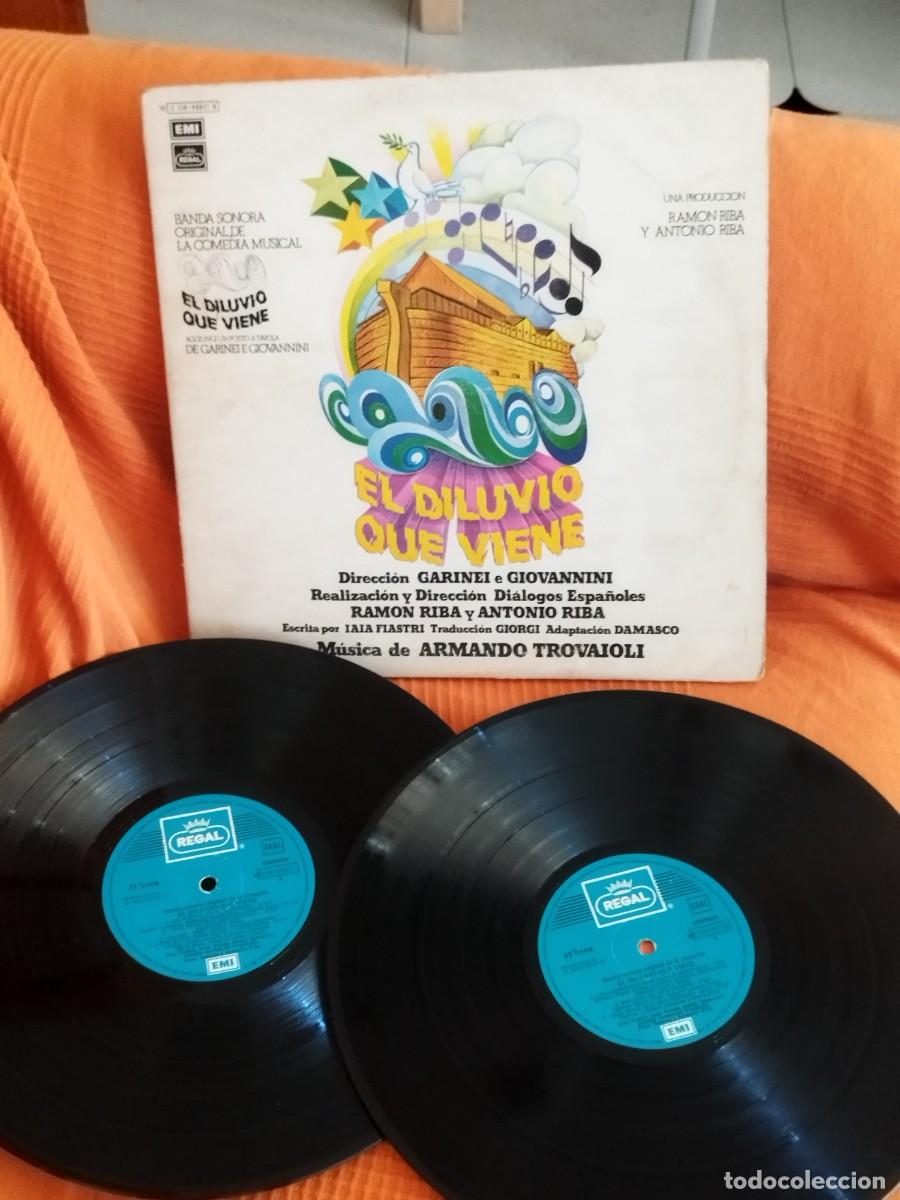 Discos de vinilo: Armando Trovaioli / Garinei E Giovannini / Iaia Fiastri &ndash; El Diluvio Que Viene. Doble Vinilo lp.