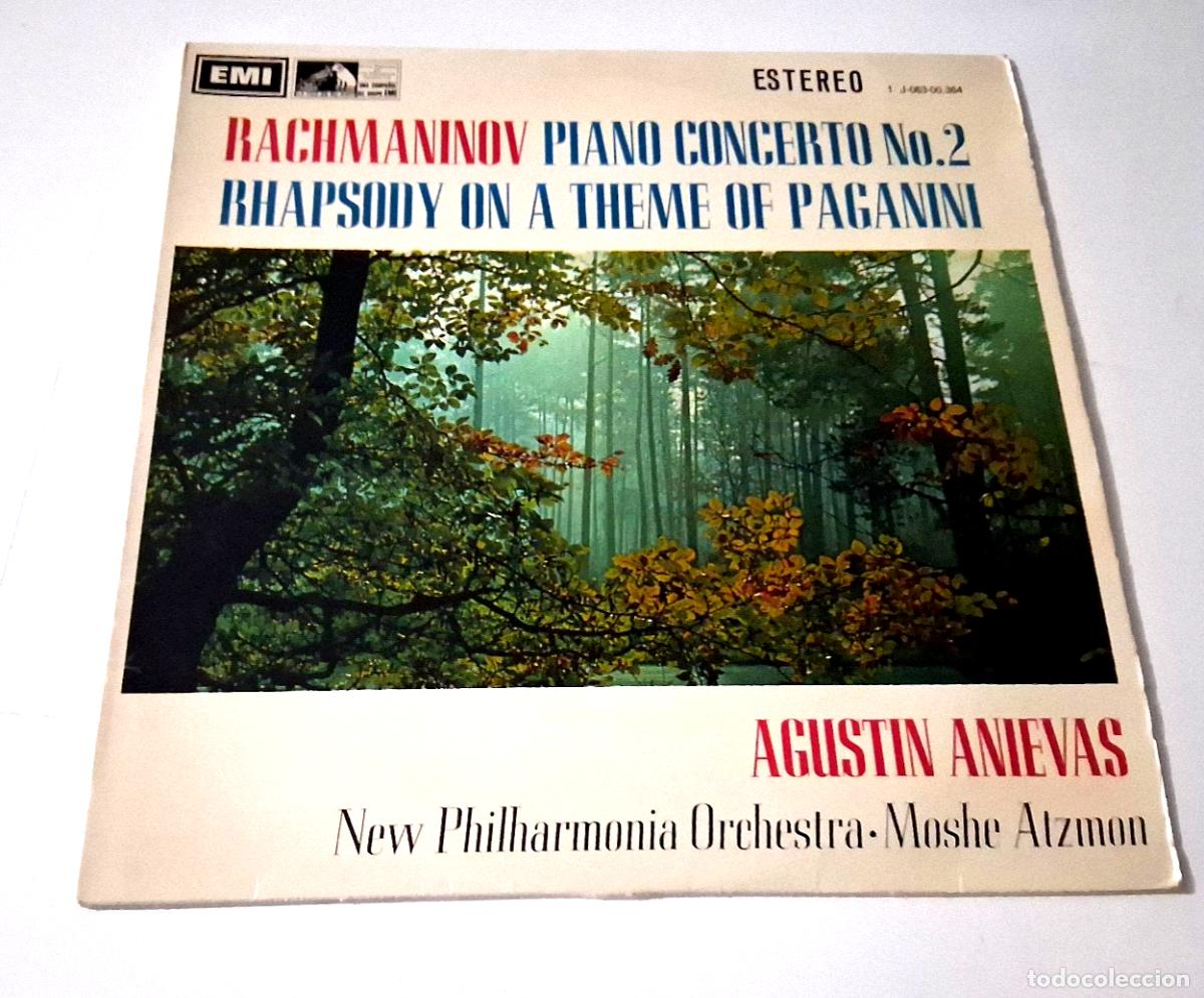 Discos de vinilo: AGUSTIN ANIEVAS &rdquo;RACHMANINOV PIANO CONCERTO No 2&rdquo; LP VINYL 12&rdquo; G/BE G/BE