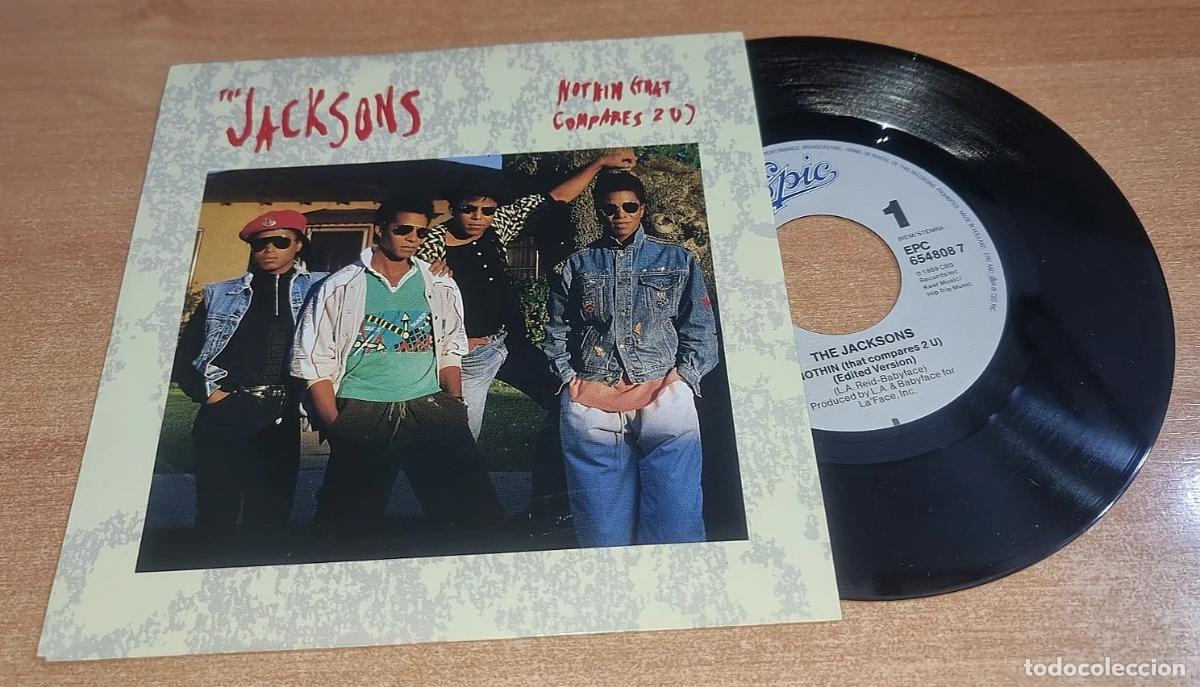 Discos de vinilo: THE JACKSONS Nothin that compares MICHAEL JACKSON SINGLE VINILO A&Ntilde;O 1989 HOLANDA JACKSON 5 2 TEMAS