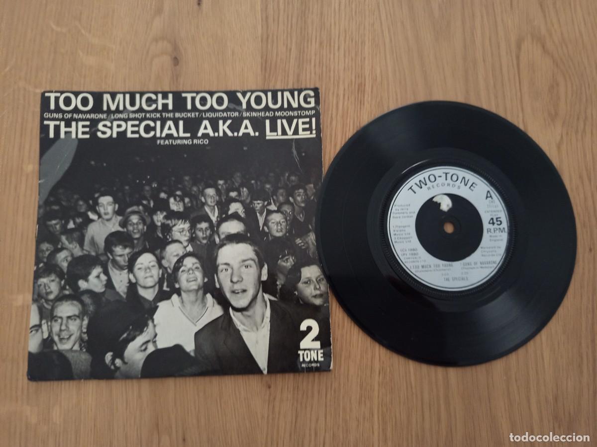 Discos de vinilo: JOYA EP SKA. THE SPECIAL AKA-LIVE. TOO MUCH TOO YOUNG+4. A&Ntilde;O 1980. UK. 2 ZONE CHS TT7.THE SPECIALS.