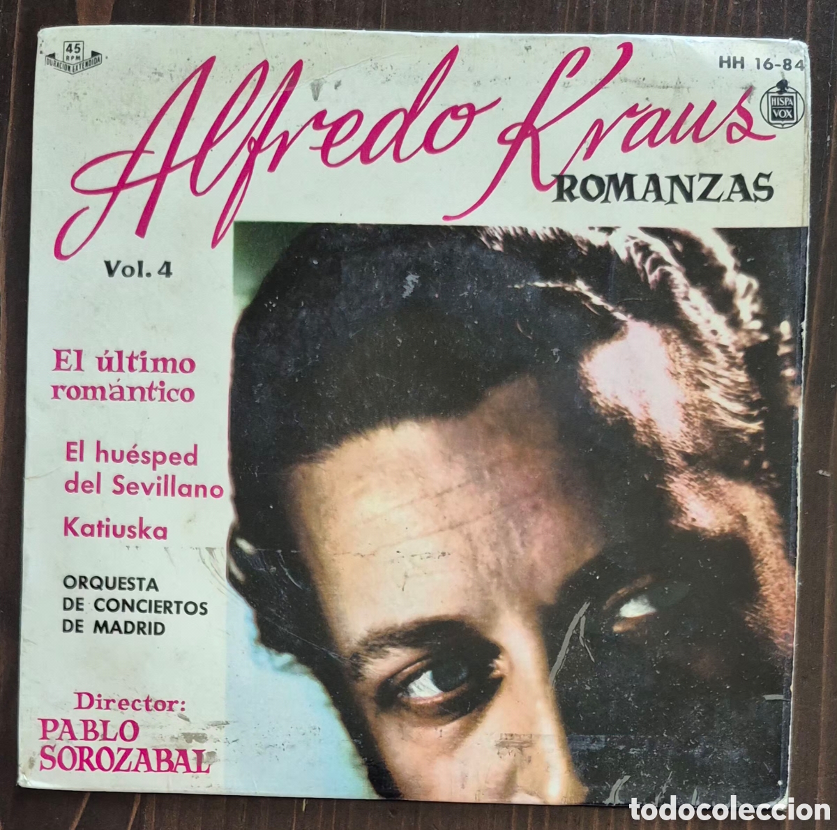 Discos de vinilo: EP - ALFREDO KRAUS - ROMANZAS DE ZARZUELAS VOL.4 - 1959 ESPA&Ntilde;A