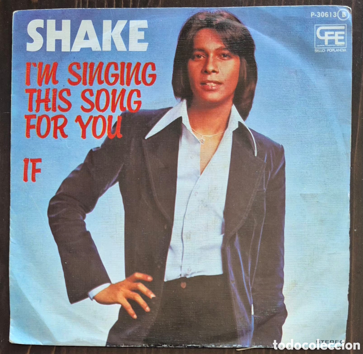 Discos de vinilo: SINGLE - SHAKE - I'M SINGING THIS SONG FOR YOU - 1977 ESPA&Ntilde;A (PROMO)