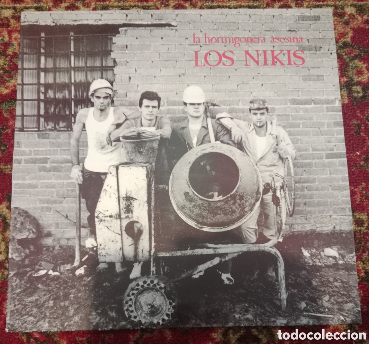 Discos de vinilo: Los Nikis - La hormigonera asesina LP 1989 blanco