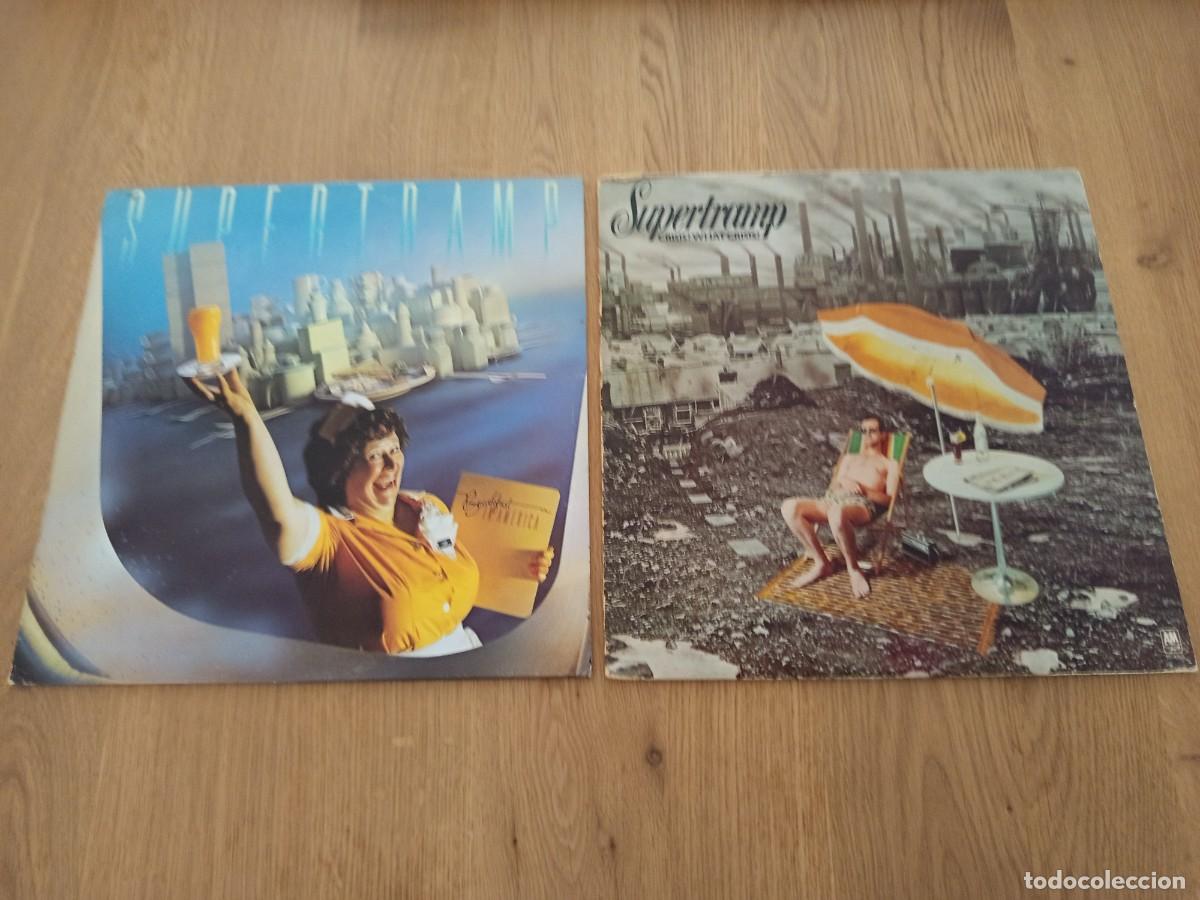 Discos de vinilo: LOTE 2 LPS. SUPERTRAMP / BREAKFAST IN AMERICA Y CRISIS ? WHAT CRISIS ?