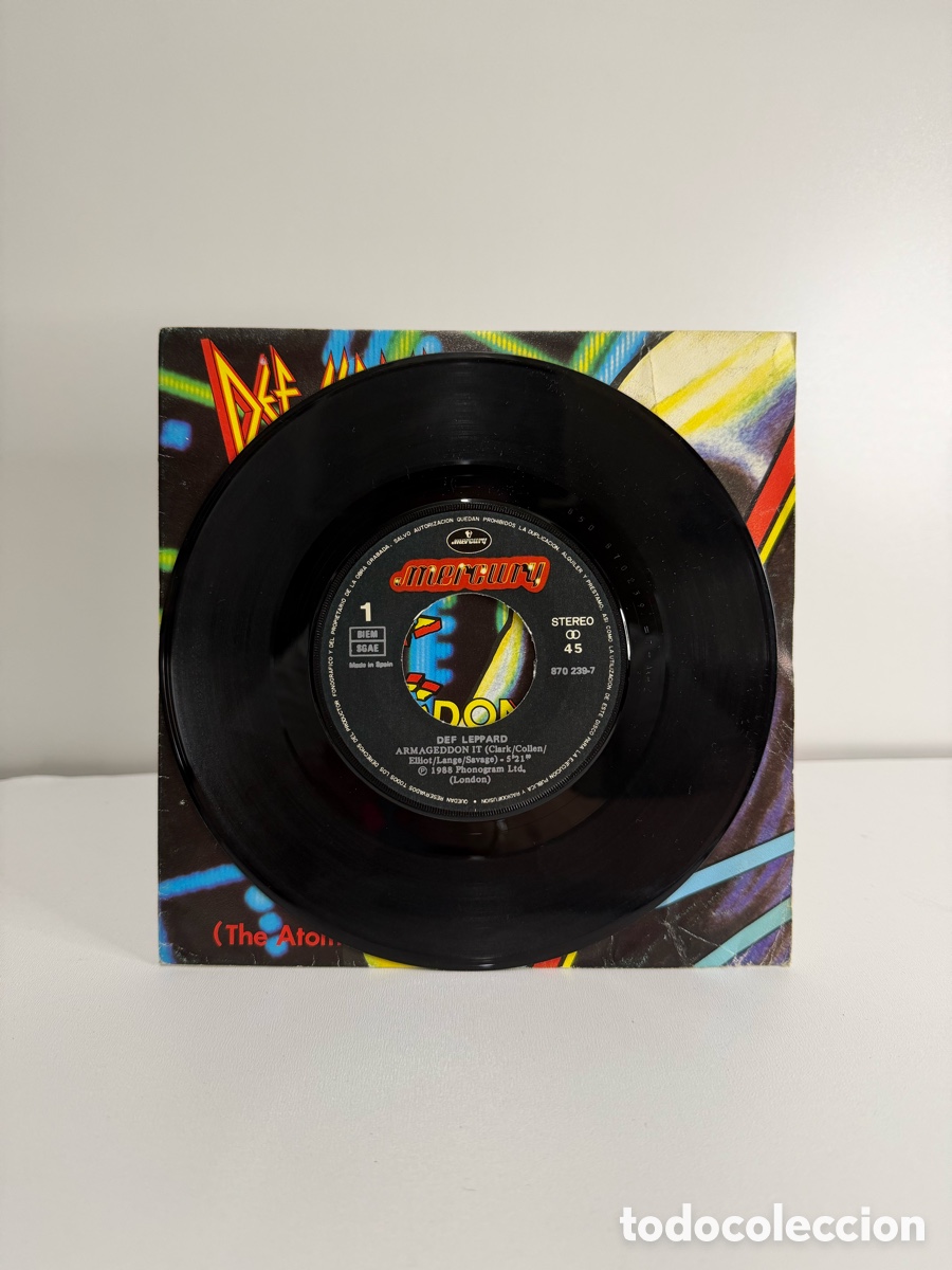 Discos de vinilo: DEF LEPPARD (SN) ARMAGEDDON IT A&Ntilde;O 1988 - Foto 3