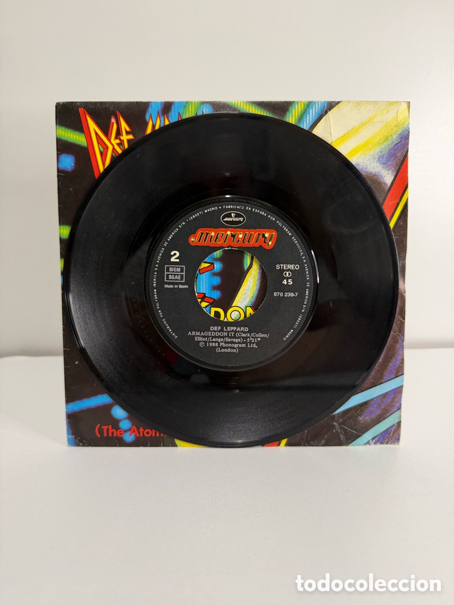 Discos de vinilo: DEF LEPPARD (SN) ARMAGEDDON IT A&Ntilde;O 1988 - Foto 4