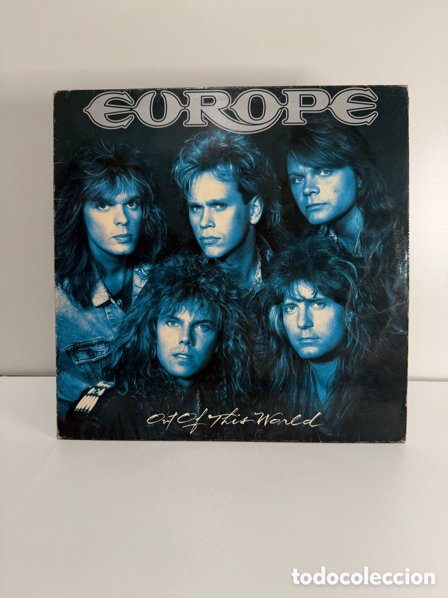 Discos de vinilo: EUROPE (LP) OUT OF THIS WORLD A&Ntilde;O &ndash; 1988 - ENCARTE CON LETRAS