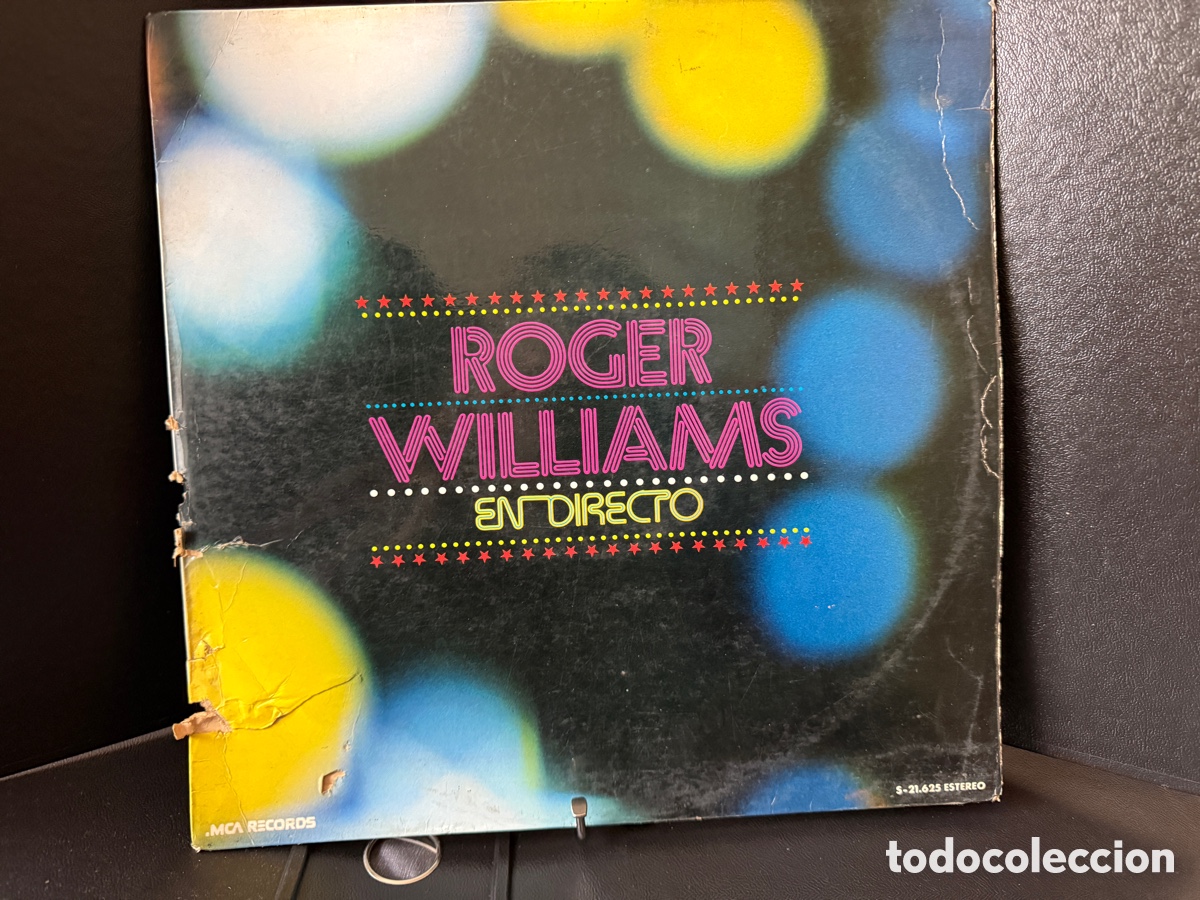 Discos de vinilo: Vinil Roger Williams &ndash; &ldquo;En Directo&rdquo;