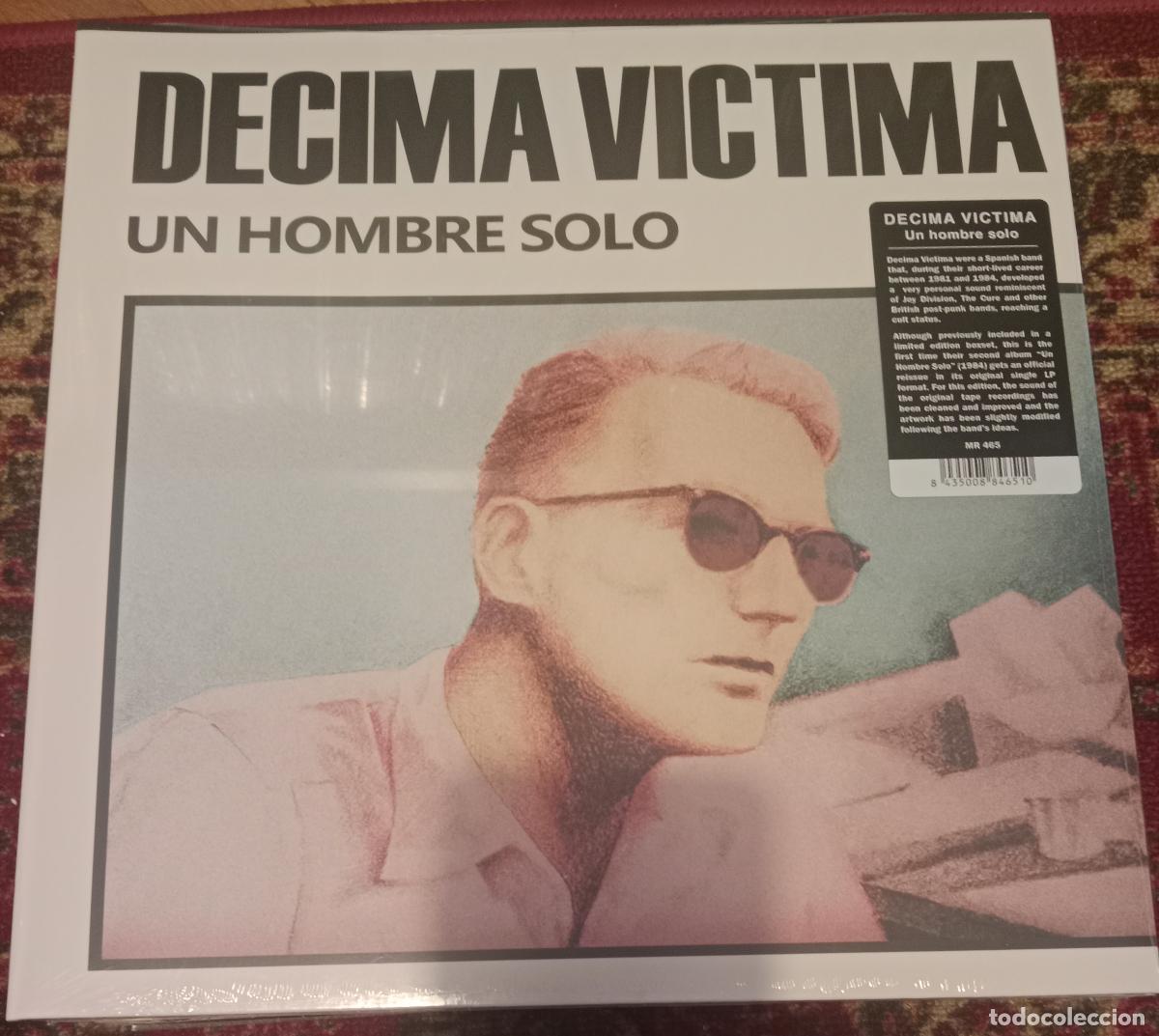 Discos de vinilo: Decima victima - Un hombre solo Lp NUEVO