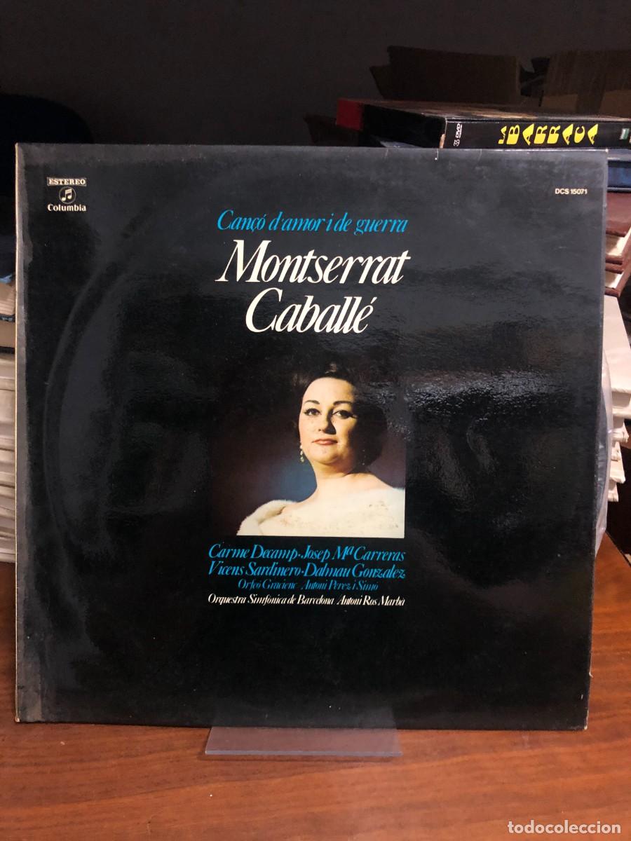 Discos de vinilo: Can&ccedil;&oacute; d'amor i de guerra Montserrat Caball&eacute;, Josep Carreras, etc.