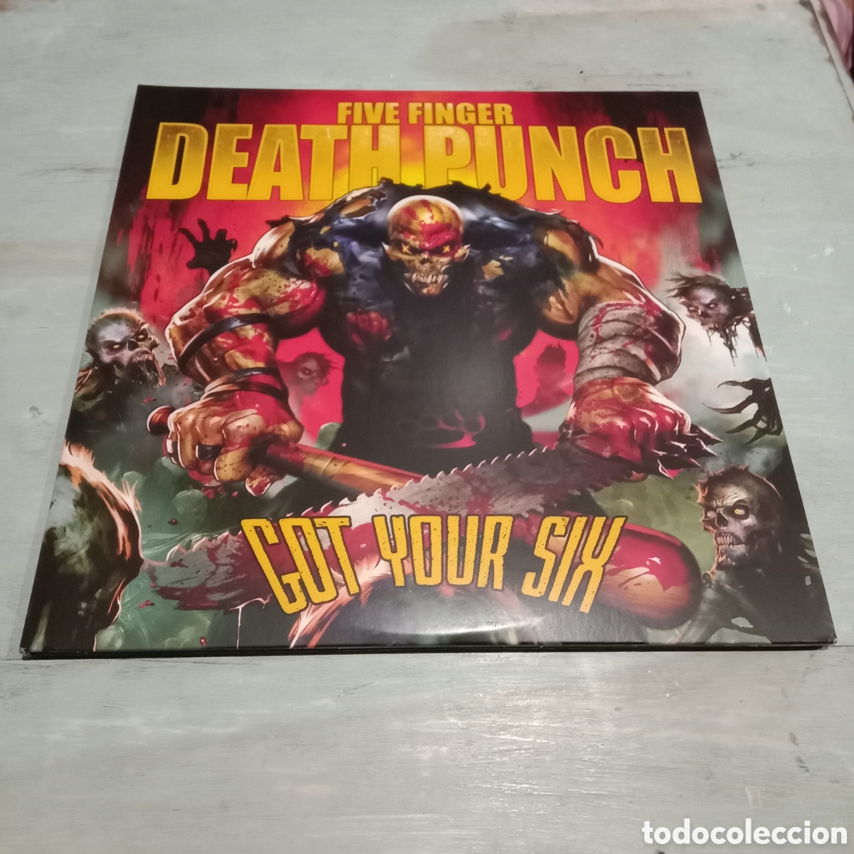 Discos de vinilo: FIVE FINGER DEATH PUNCH - GOT YOUR SIX - LP DOBLE GATEFOLD, ROJO OPACO