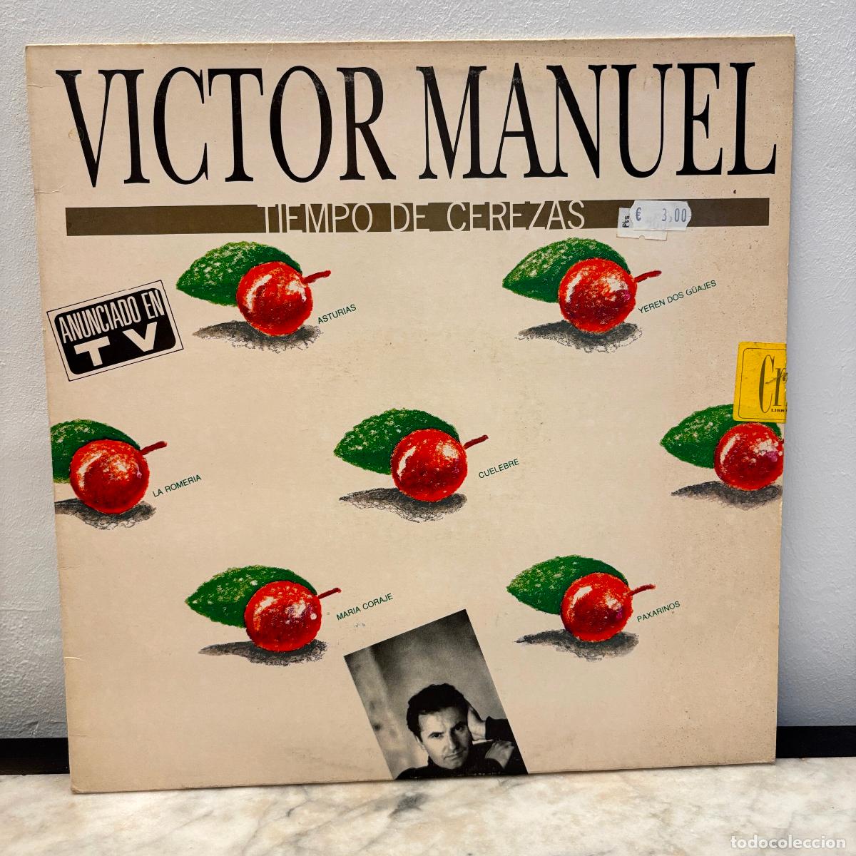 Discos de vinilo: V&iacute;ctor Manuel. Tiempo de cerezas. PEDIDO M&Iacute;NIMO 5&euro;