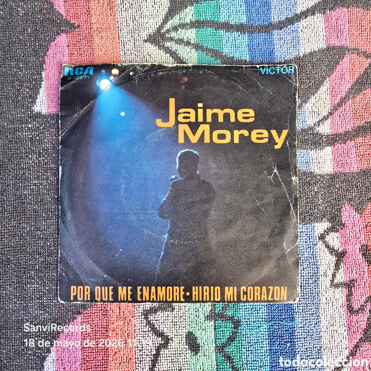 Discos de vinilo: [SINGLE] JAIME MOREY: POR QUE ME ENAMORE - HIRIO MI CORAZ&Oacute;N (RCA VICTOR) (1968)