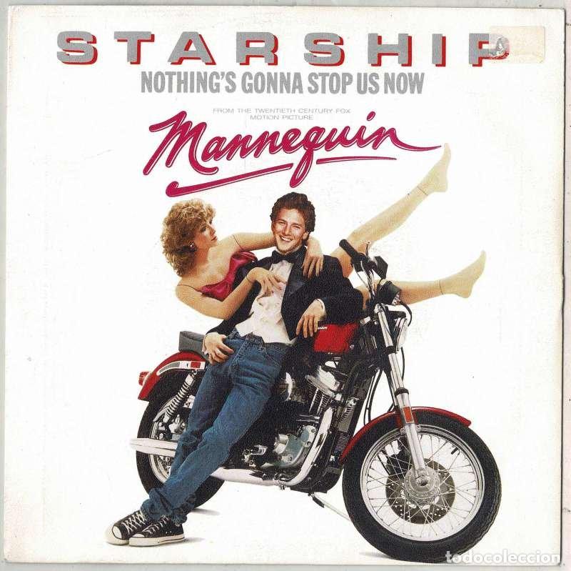Discos de vinilo: Starship - Nothing's Gonna Stop us Now / Layin' it on the Line. Single Promo