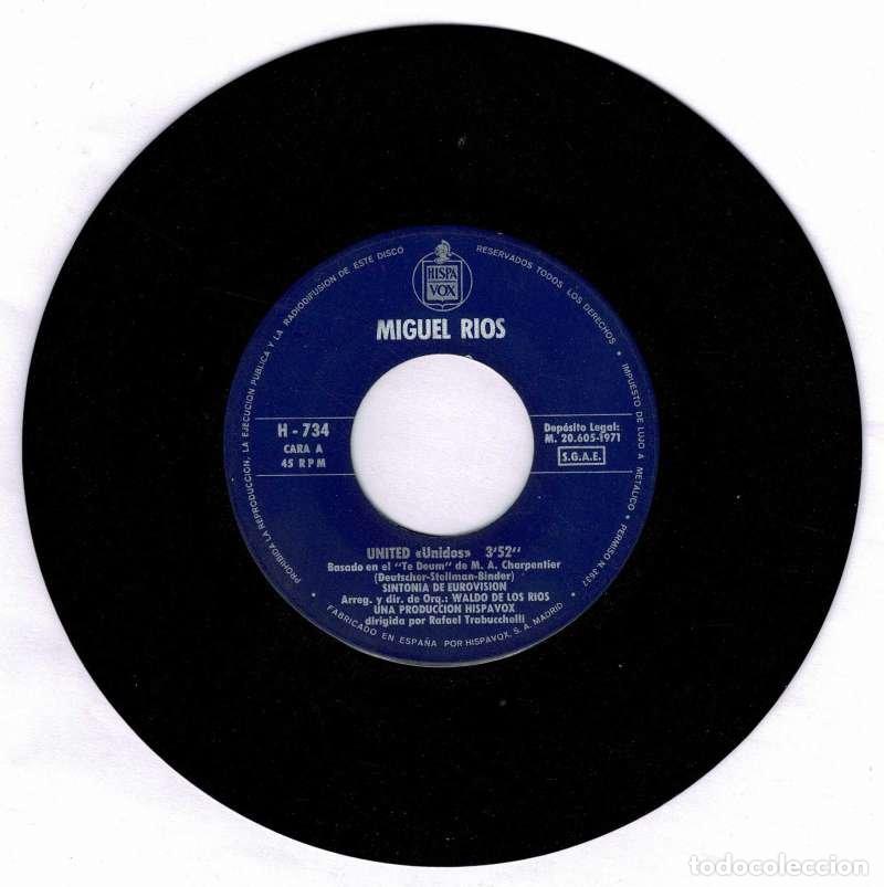 Discos de vinilo: Miguel Rios - United / The Wind of Change. Single (s&oacute;lo vinilo)