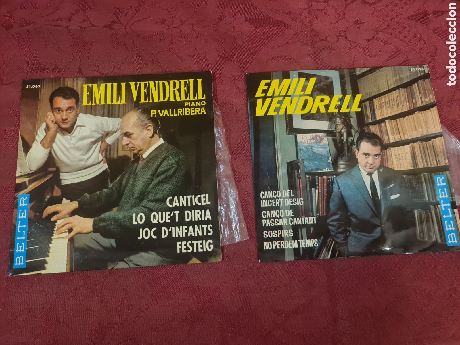 Discos de vinilo: 2 Singels EMILI VENDRELL 1964