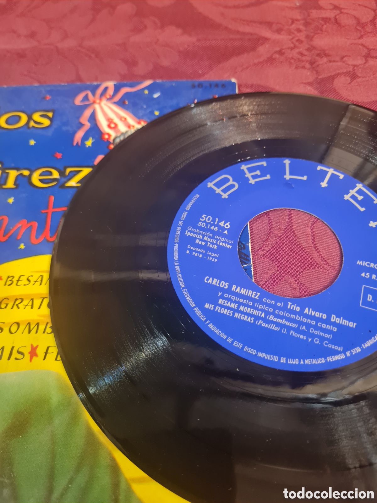Discos de vinilo: Carlos Ram&iacute;rez (canta single 1959) - Foto 3