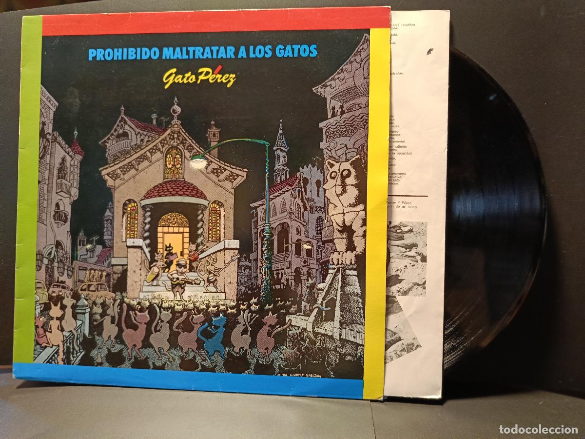 Discos de vinilo: GATO PEREZ PROHIBIDO MALTRATAR A LOS GATOS LP ESPA&Ntilde;A 1982 PDELUXE