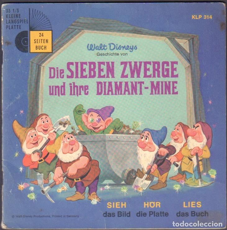 Discos de vinilo: DIE &rdquo;SIEBEN ZWERGE&rdquo; UND IHRE &rdquo;DIAMANT-MINE&rdquo; / SINGLE + CUENTO WALT DISNEY RF-7973
