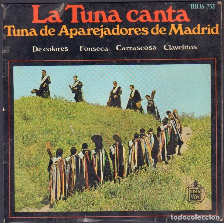Discos de vinilo: TUNA DE APAREJADORES DE MADRID - LA TUNA CANTA / CLAVELITOS.../ EP CLAVE 1970 RF-7977