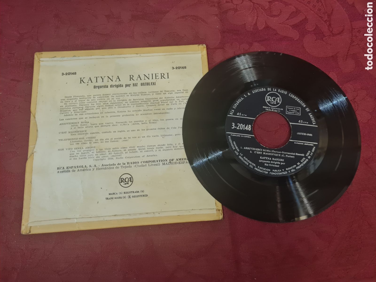 Discos de vinilo: Singels KATYNA RANIERI - Foto 2