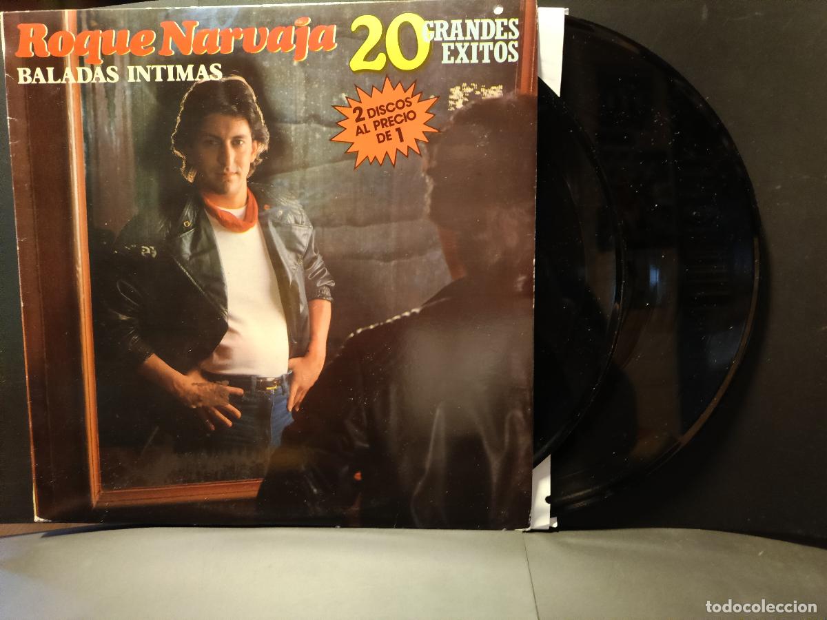 Discos de vinilo: ROQUE NARVAJA BALADAS INTIMAS 20 EXITOS LDOBLE P ESPA&Ntilde;A 1985 PDELUXE