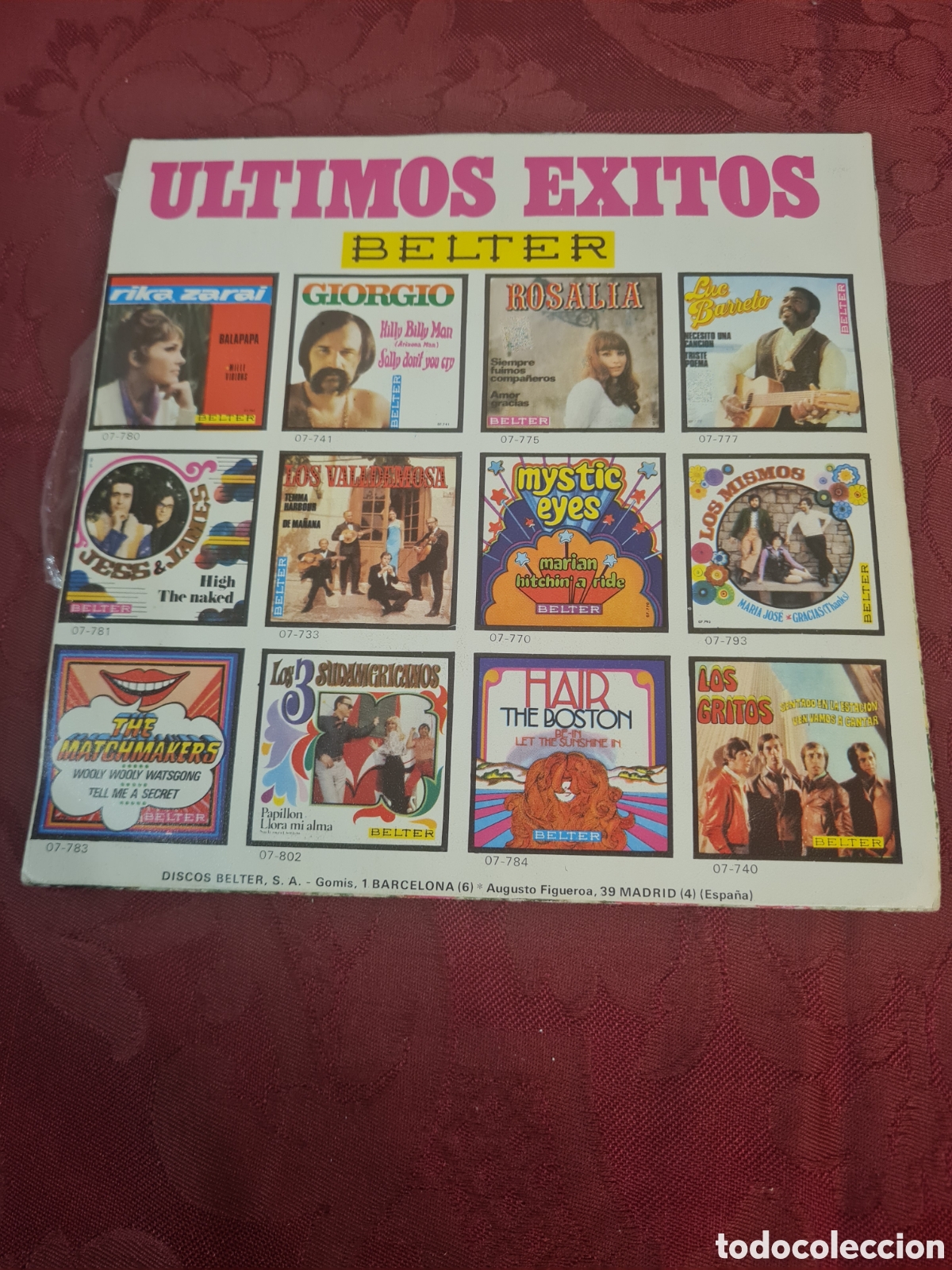 Discos de vinilo: Singels LOS MISMOS A&Ntilde;OS 60-70 - Foto 2