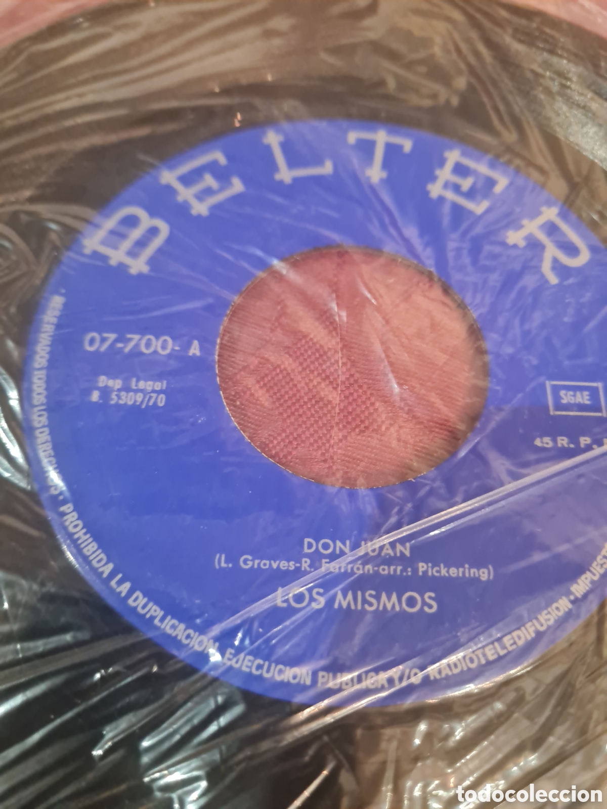 Discos de vinilo: Singels LOS MISMOS A&Ntilde;OS 60-70 - Foto 3