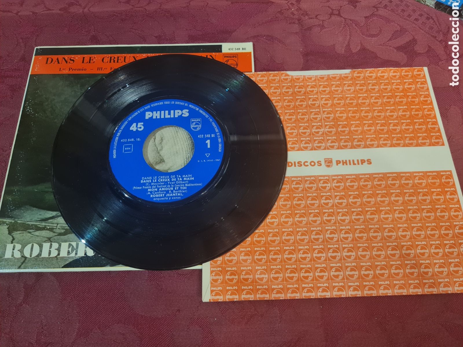 Discos de vinilo: Singels ROBERT JEANTAL a&ntilde;os 60 - Foto 3