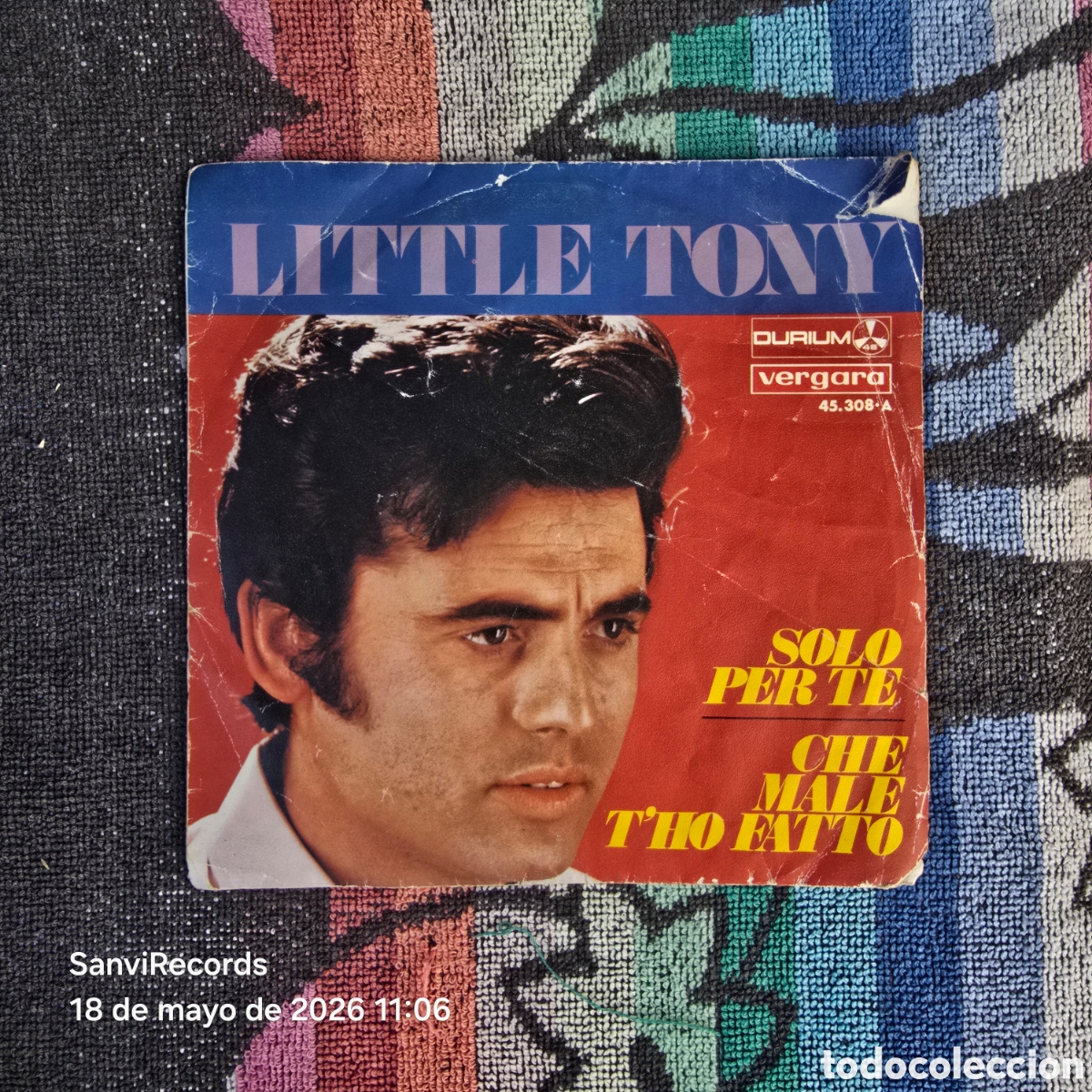 Discos de vinilo: [SINGLE] LITTLE TONY: SOLO PER TE - CHE MALE T'HO FATTO (DURIUM) (1969)