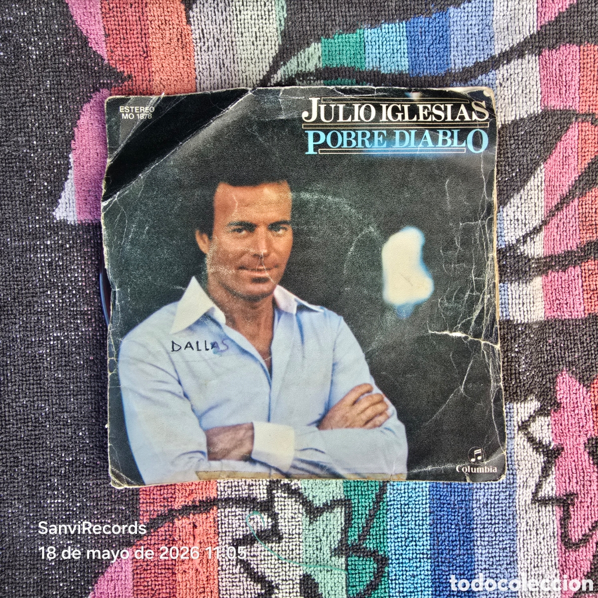 Discos de vinilo: [SINGLE] JULIO IGLESIAS: POBRE DIABLO - PREGUNTALE (COLUMBIA) (1979)