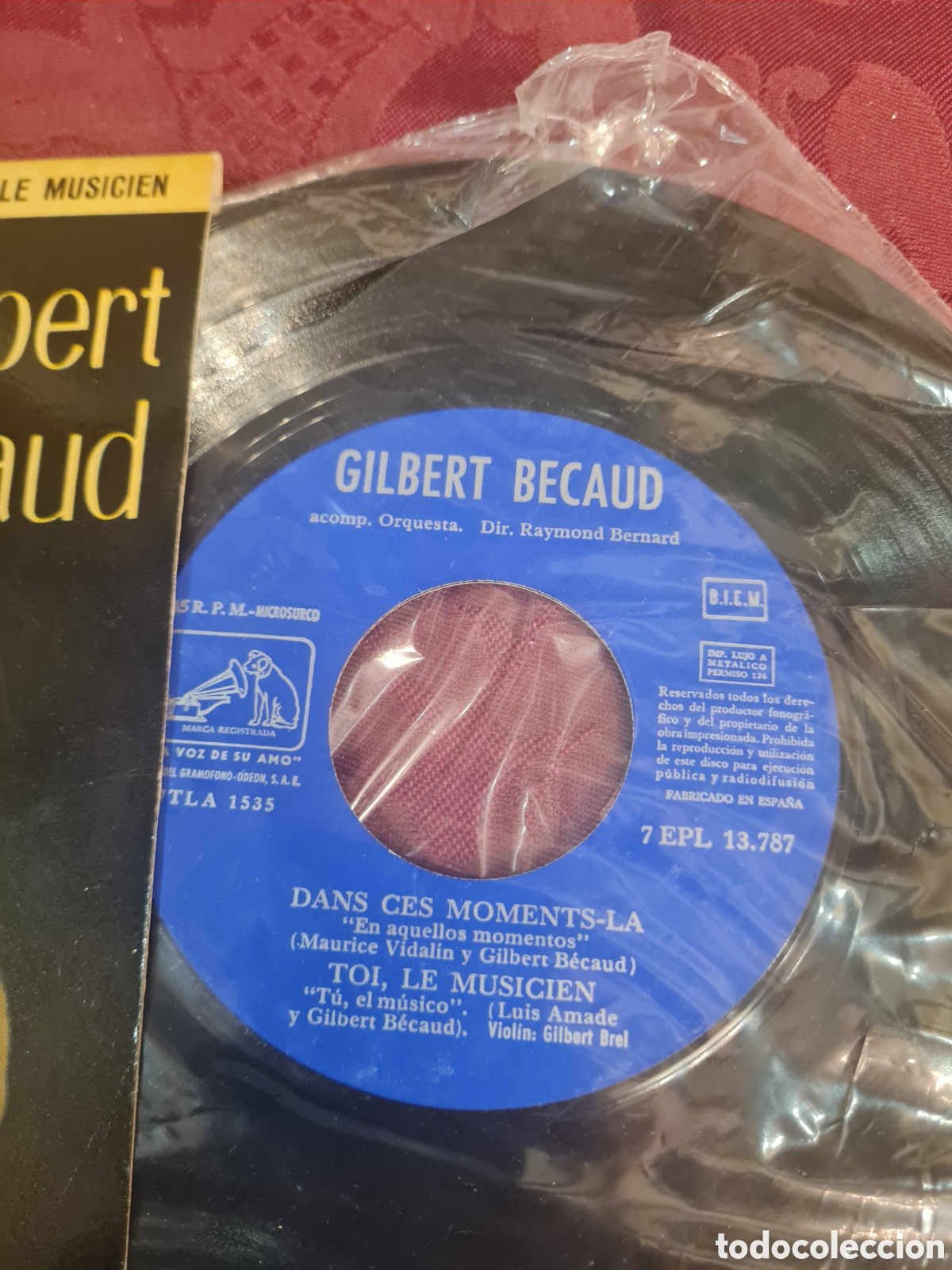 Discos de vinilo: Singels Gilbert becaud - Foto 3