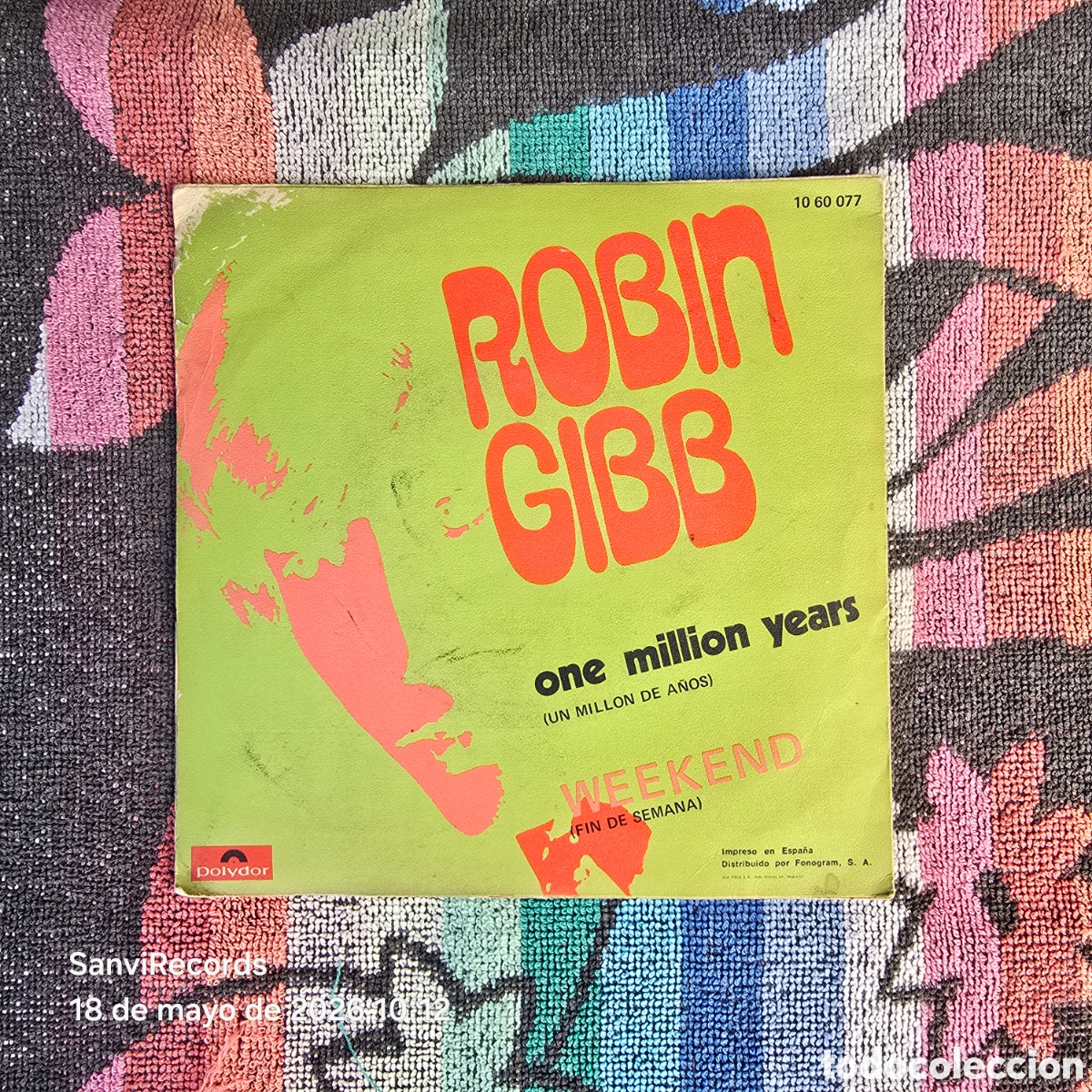Discos de vinilo: [SINGLE] ROBIN GIBB: ONE MILLION YEARS - WEEKEND (POLYDOR) (1969) - Foto 4