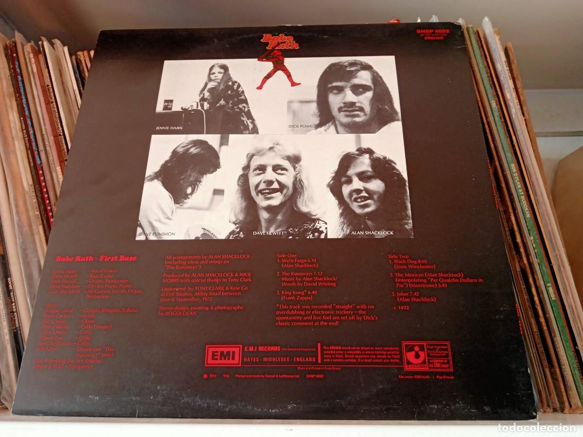 Discos de vinilo: Babe Ruth &ndash; First Base - LP UK - Foto 2