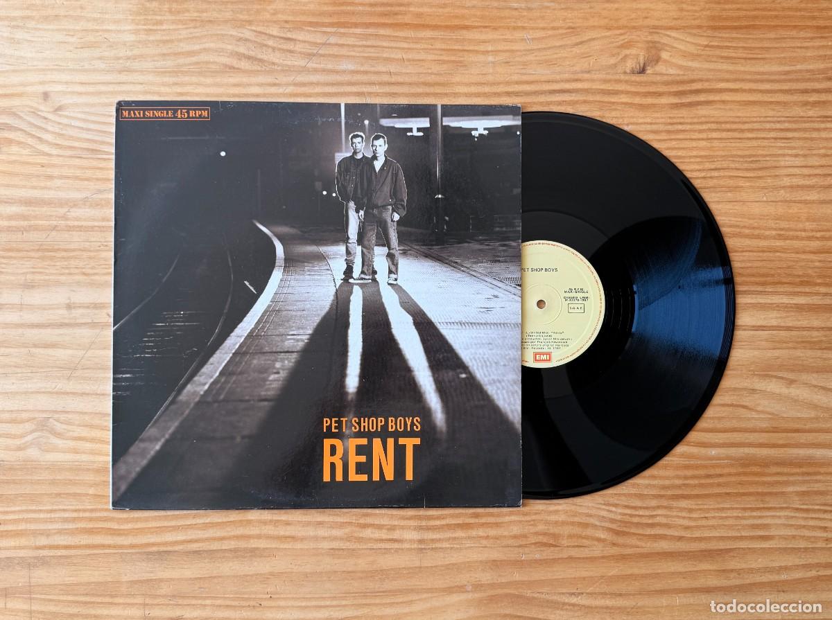 Disques de vinyle: Pet Shop Boys &lrm;&ndash; Rent. Maxi Single. Spain 1987