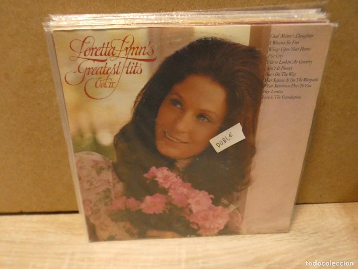 Vinyl records: ARKANSAS1980 LOTT696 VINILO DESTROZADISIMO A TU RIESGO DOBLE LP LORETTA LYNN