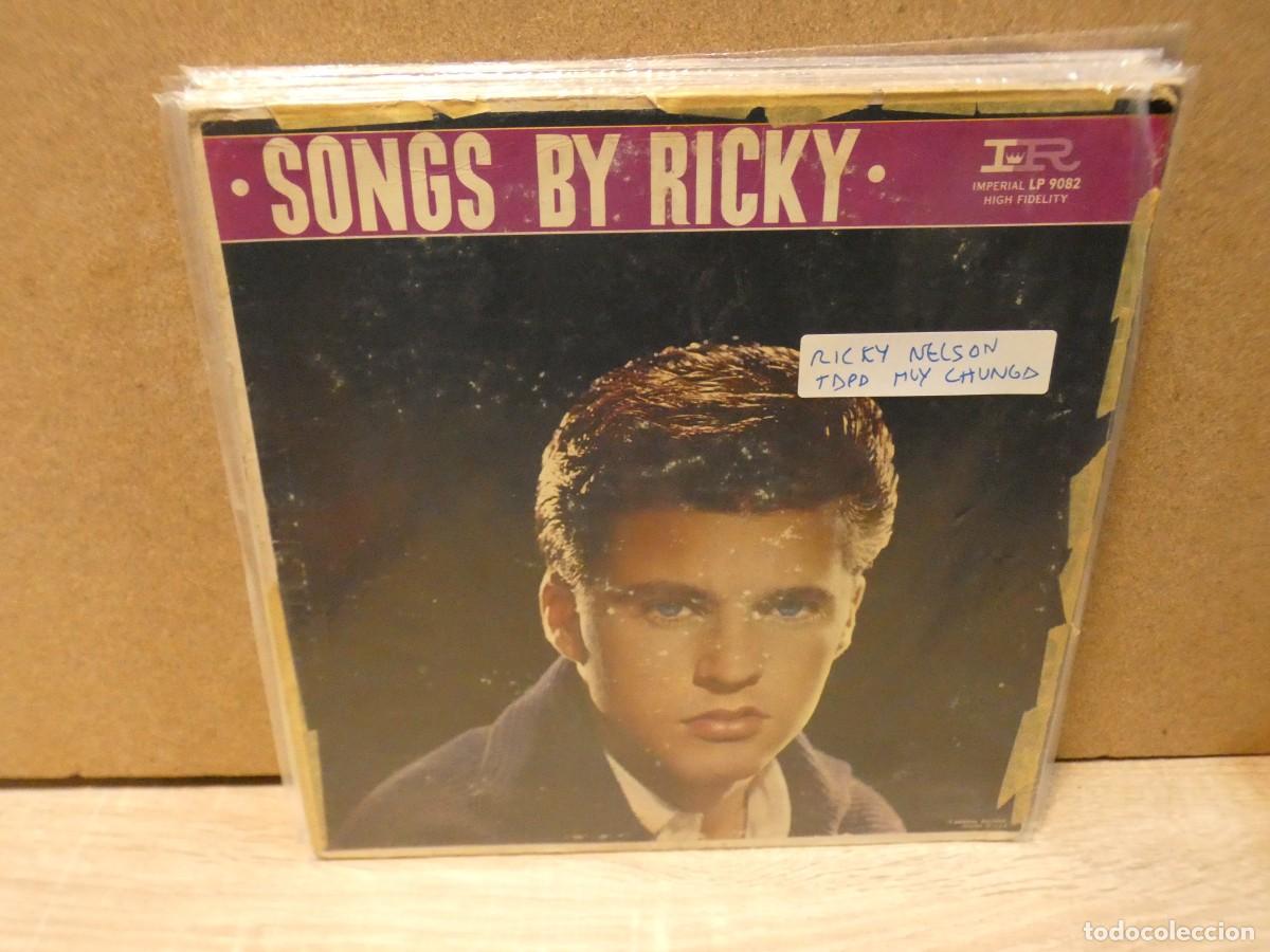 Vinyl records: ARKANSAS1980 LOTT696 VINILO DESTROZADISIMO A TU RIESGO RICKY NELSON TAPA MUY CHUNGA