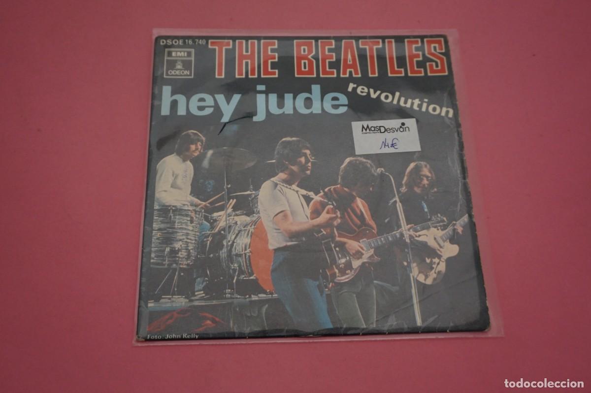 Discos de vinilo: SINGLE - THE BEATLES - HEY JUDE - DISCO EN BUEN ESTADO - Foto 1