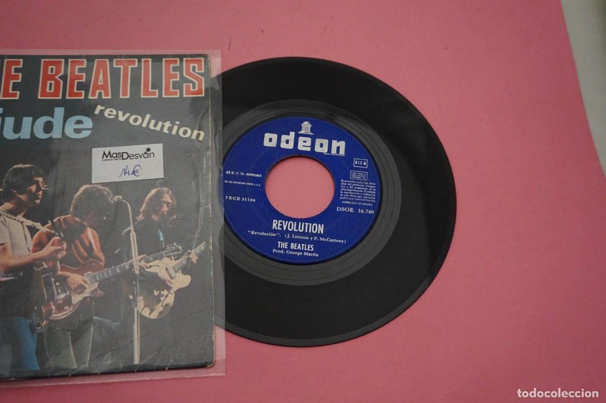 Discos de vinilo: SINGLE - THE BEATLES - HEY JUDE - DISCO EN BUEN ESTADO - Foto 2