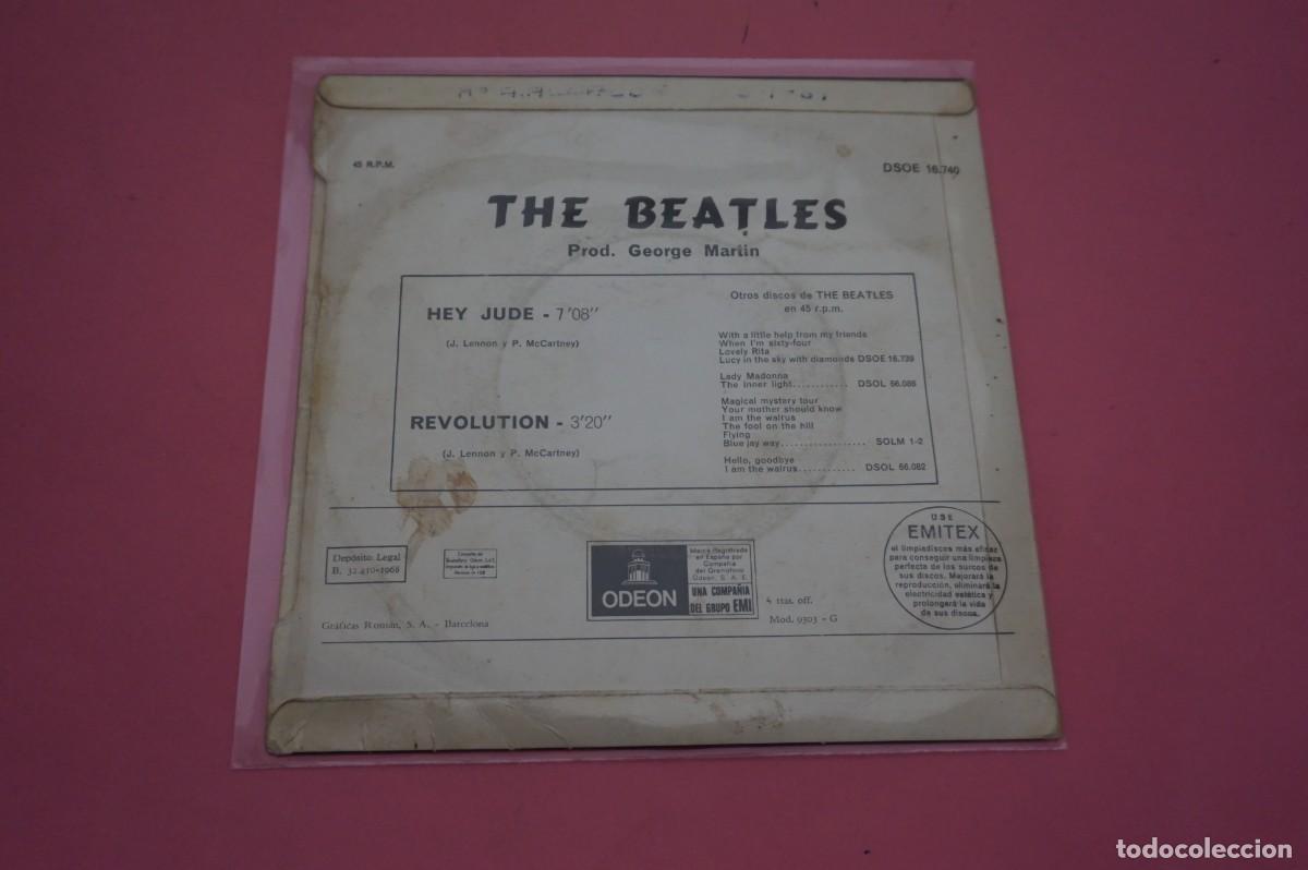 Discos de vinilo: SINGLE - THE BEATLES - HEY JUDE - DISCO EN BUEN ESTADO - Foto 3