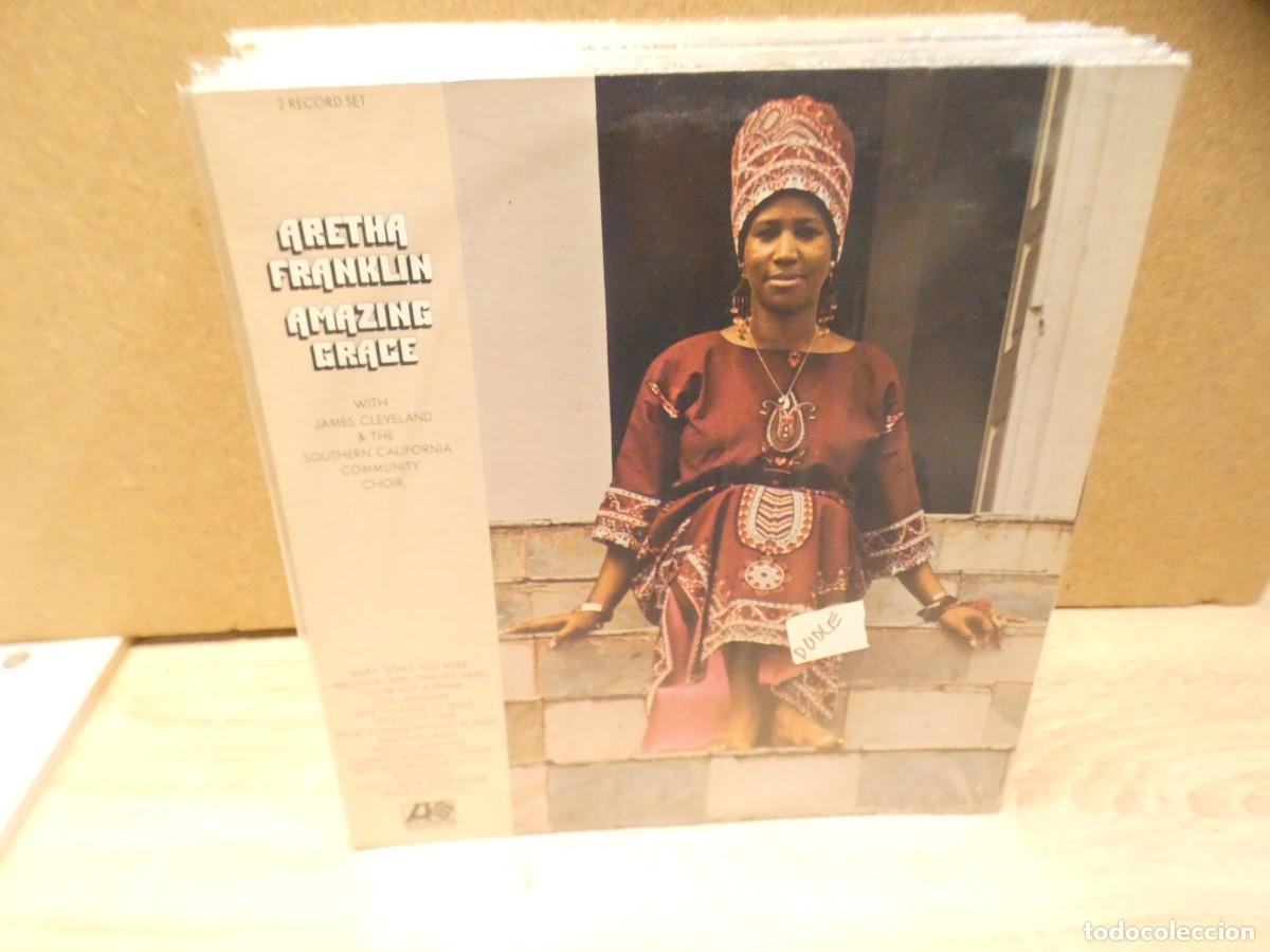 Discos de vinilo: ARKANSAS1980 LOTT696 VINILO LEVE USO AUN CORRECTO ARETHA FRANKLIN DOBLE LP
