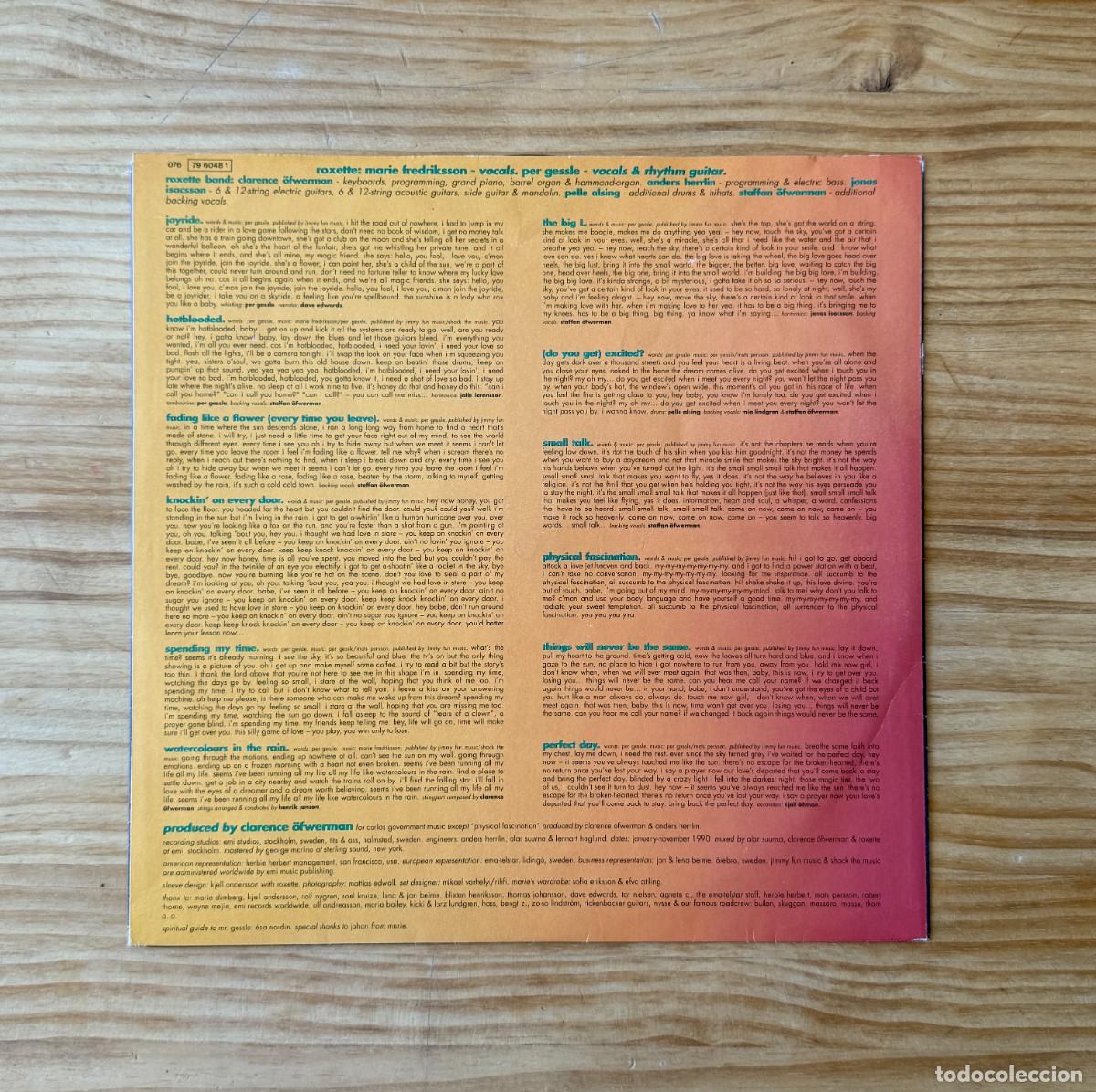 Discos de vinilo: Roxette &lrm;&ndash; Joyride. Spain 1991 - Foto 4