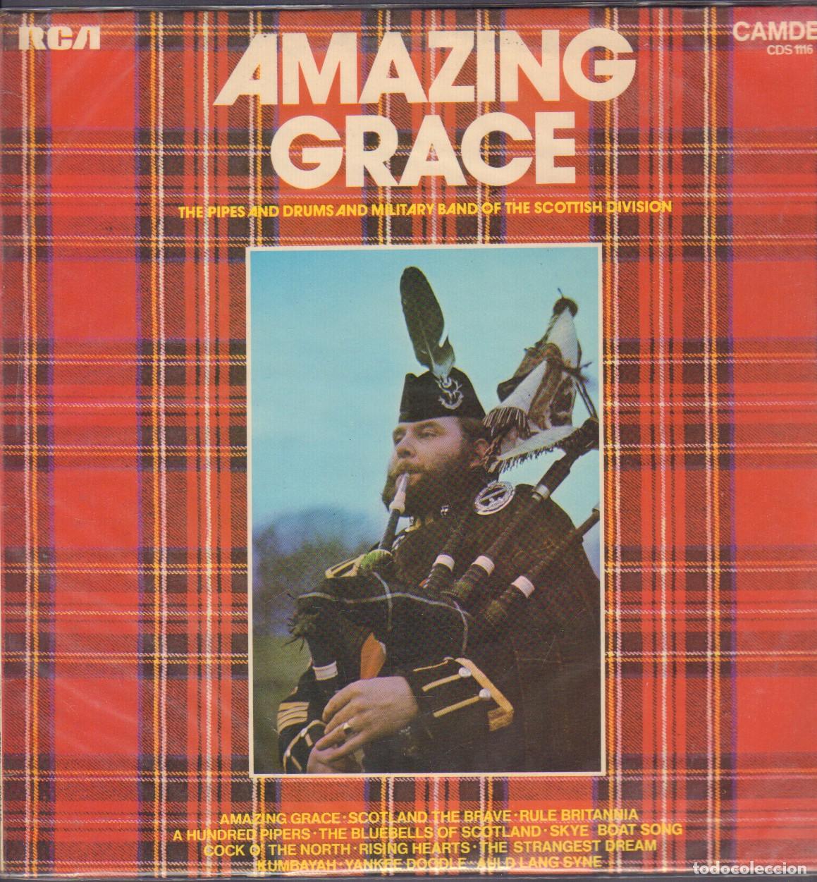 Discos de vinilo: AMAZING GRACE - THE PIPES AND DRUMS AND MILITARY BAND THE SCOTTISH.../ LP CAMDEN 1973 RF-26134
