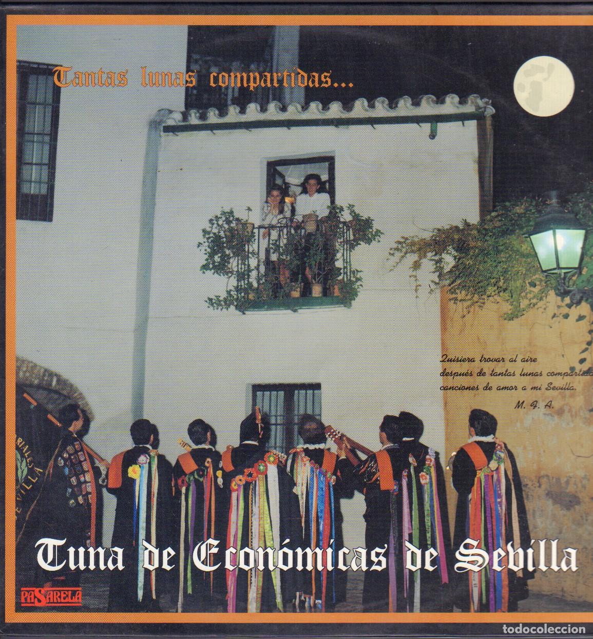 Discos de vinilo: TUNA DE ECONOMICAS DE SEVILLA - TANTAS LUNAS COMPARTIDAS... / LP PASARELA 1990 RF-26136